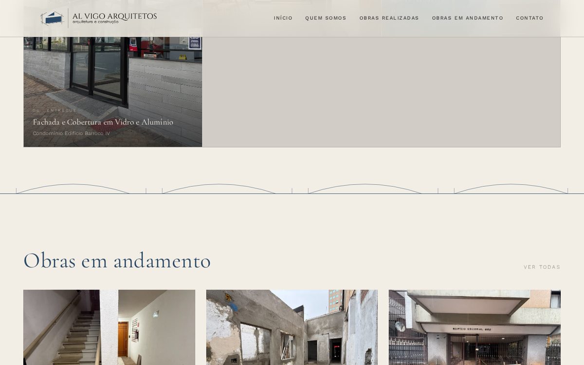 AL Vigo Arquitetos — Seções institucionais e parceiros
