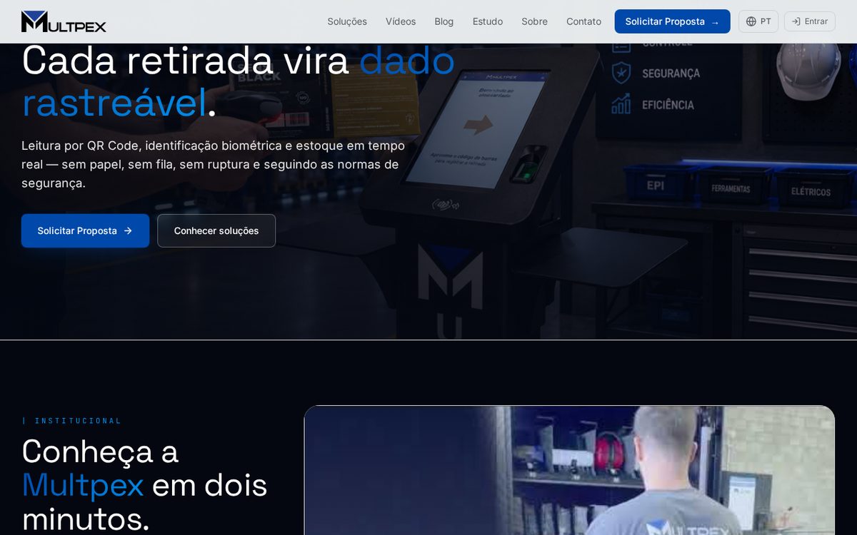 MULTPEX — Blocos técnicos e chamadas para proposta